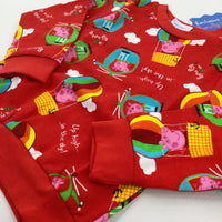 **NEW** 'Up In The Sky' Peppa Pig Red Lightweight Sweatshirt - Girls 12-18 Months