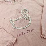 'Natural Magic' Swan Pink Long Sleeve Top - Girls 2-3 Years