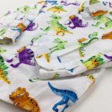 Dinosaurs White Long Sleeve Shirt - Boys 3-4 Years