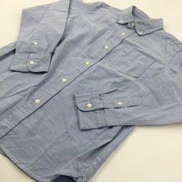 Light Blue Long Sleeve Shirt - Boys 10-11 Years