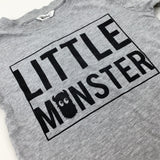 'Little Monster' Grey T-Shirt - Boys 4-5 Years