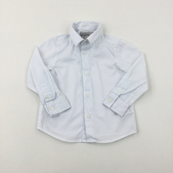 White Long Sleeve Shirt - Boys 18-24 Months