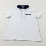 White Polo Shirt - Boys 4-5 Years