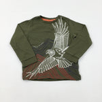 'Baker By Ted Baker' Eagle Green Long Sleeve Top - Boys 3-4 Years