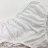 Frills White Cotton Nappy Pants - Girls 18-24 Months