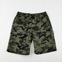 Camouflage Green Shorts - Boys 11-12 Years