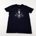 'NYC' Black T-Shirt - Boys 11-12 Years