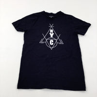 'NYC' Black T-Shirt - Boys 11-12 Years