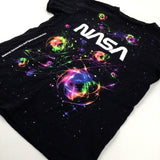 'NASA' Colourful Black T-Shirt - Boys 11-12 Years