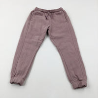 'Own Your Future' Embroidered Motif Dusky Pink Joggers - Girls 6-7 Years