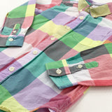 Colourful Checked Long Sleeve Shirt - Girls 5-6 Years