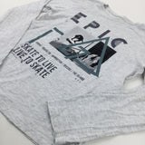 'Epic' Skateboard Grey Long Sleeve Top - Boys 11-12 Years