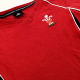 'WRU' Wales Rugby Red T-Shirt - Boys 7-8 Years