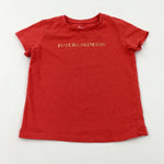 'Future Princess' Red T-Shirt - Girls 5-6 Years