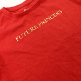 'Future Princess' Red T-Shirt - Girls 5-6 Years