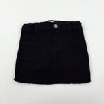 **NEW** Black Denim Skirt With Adjustable Waist - Girls 2-3 Years