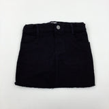 **NEW** Black Denim Skirt With Adjustable Waist - Girls 2-3 Years