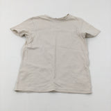 Cream T-Shirt - Boys 7-8 Years