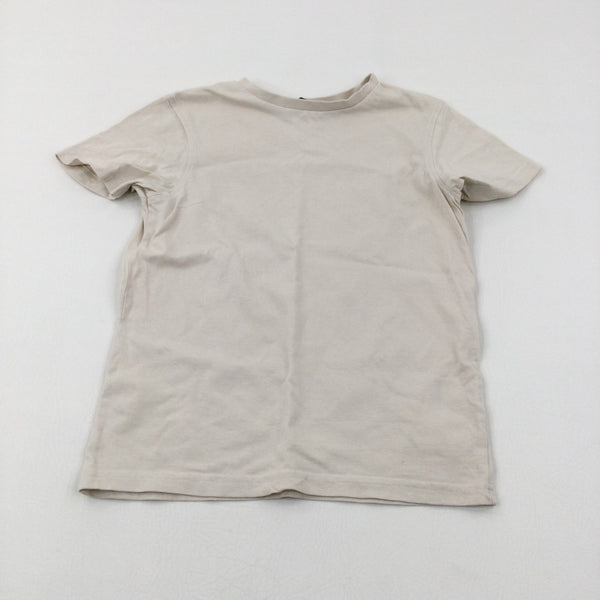 Cream T-Shirt - Boys 7-8 Years