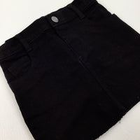 **NEW** Black Denim Skirt With Adjustable Waist - Girls 2-3 Years