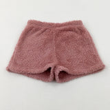 Pink Fluffy Shorts - Girls 6-7 Years