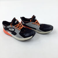 'Nerf' Orange & Black Trainers - Boys - Shoe Size 3