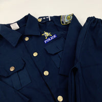 Navy Police Officer Costume - Girls/Boys 4-6