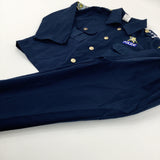 Navy Police Officer Costume - Girls/Boys 4-6