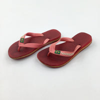 'Havaianas' Red Flip Flops - Girls - Shoe Size 12