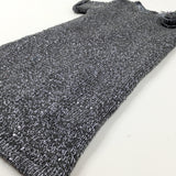 Sequinned Grey Lined Knitted Dress - Girls 6-7 Years