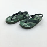 Camouflage Green Sandals - Boys - Shoe Size 6