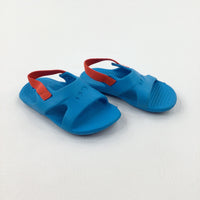 Blue Flip Flops With Backs - Boys - Shoe Size 5