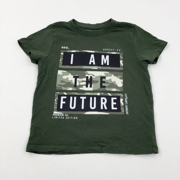 'I Am The Future' Khaki T-Shirt - Boys 3-4 Years