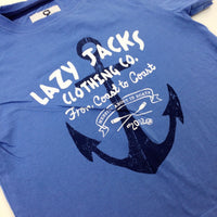 'Lazy Jacks Co' Blue T-Shirt - Boys 3-4 Years