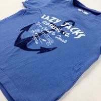 'Lazy Jacks Co' Blue T-Shirt - Boys 3-4 Years