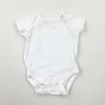 White Cotton Bodysuit - Boys/Girls Newborn