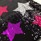 Stars Sequinned Black Party Dress - Girls 8-9 Years