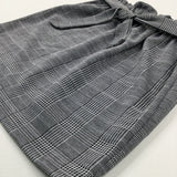 **NEW** Black & White Checked Paper Bag Skirt - Girls 8-9 Years