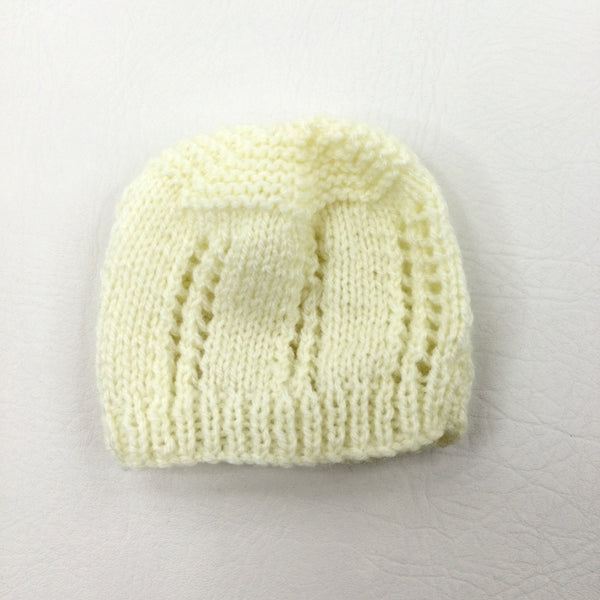 Yellow Knitted Hat - Boys/Girls Newborn