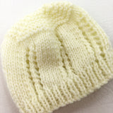 Yellow Knitted Hat - Boys/Girls Newborn