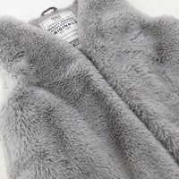 Grey Fluffy Gilet - Girls 8-9 Years