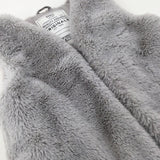 Grey Fluffy Gilet - Girls 8-9 Years