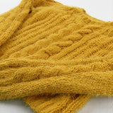 Patterned Mustard Yellow Chunky Knitted Jumper - Girls 8-9 Years