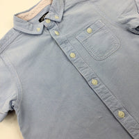 Light Blue Cotton Shirt - Boys 4-5 Years