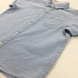 Light Blue Cotton Shirt - Boys 4-5 Years