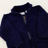 Navy Knitted Cardigan - Boys 0-3 Months
