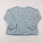 Mint Green Knitted Jumper - Girls 9-10 Years