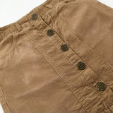 Tan Cord Skirt With Adjustable Waist - Girls 9-10 Years