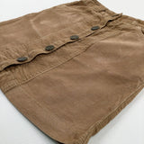 Tan Cord Skirt With Adjustable Waist - Girls 9-10 Years