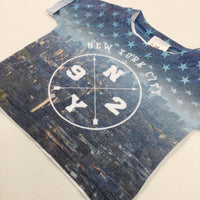 'New York City' Stars Blue T-Shirt - Boys 0-3 Months